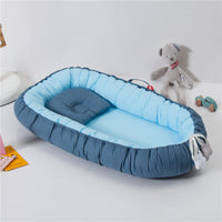 HKM-265555 Portable Fully Enclosed Crib - Detachable, Washable, and Adjustable Baby Bed