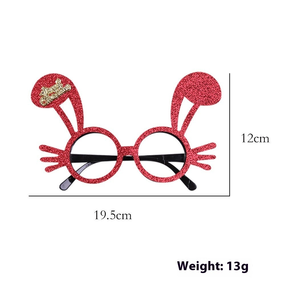 HKM-265683 2025 Theme Party Glasses - Colorful Christmas Decoration with Various Styles and Designs
