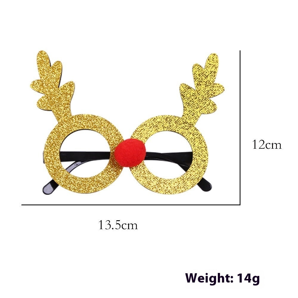 HKM-265683 2025 Theme Party Glasses - Colorful Christmas Decoration with Various Styles and Designs