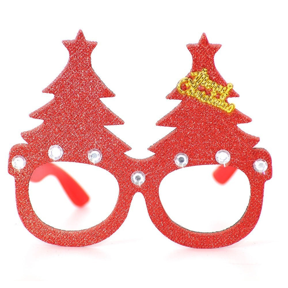 HKM-265683 2025 Theme Party Glasses - Colorful Christmas Decoration with Various Styles and Designs