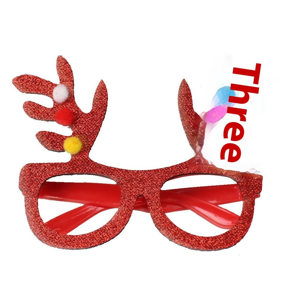 HKM-265683 2025 Theme Party Glasses - Colorful Christmas Decoration with Various Styles and Designs