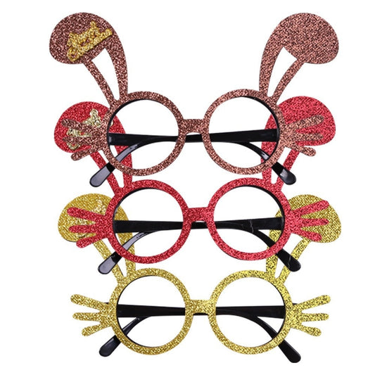 HKM-265683 2025 Theme Party Glasses - Colorful Christmas Decoration with Various Styles and Designs