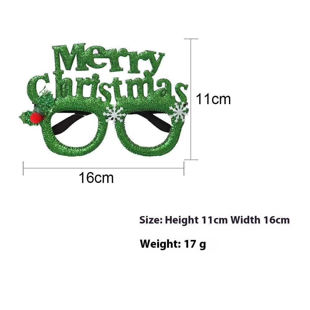 HKM-265683 2025 Theme Party Glasses - Colorful Christmas Decoration with Various Styles and Designs