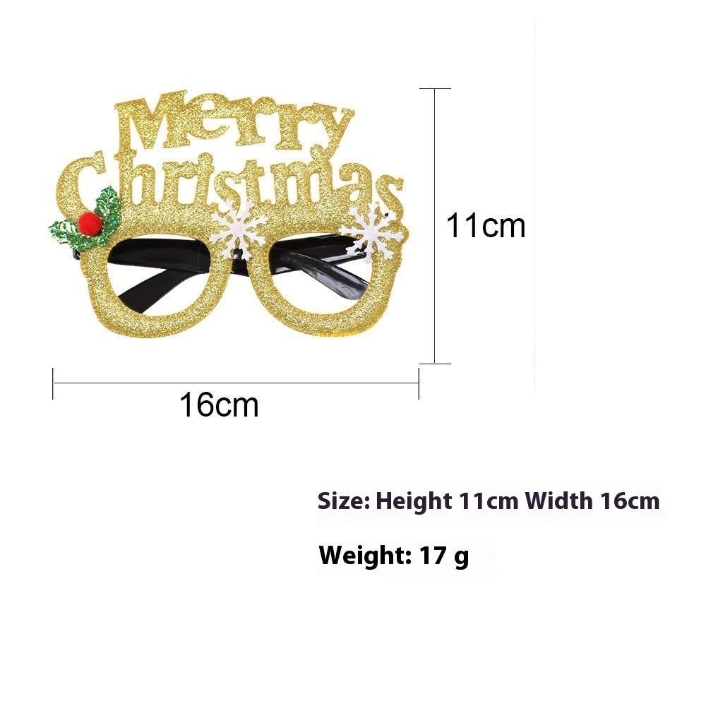 HKM-265683 2025 Theme Party Glasses - Colorful Christmas Decoration with Various Styles and Designs