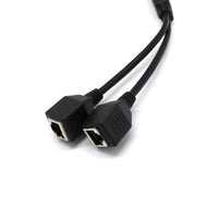HKM-265747 RJ45 One-to-Two Ethernet LAN Network Adapter Cable - 0.3m Cat5 Copper Wire