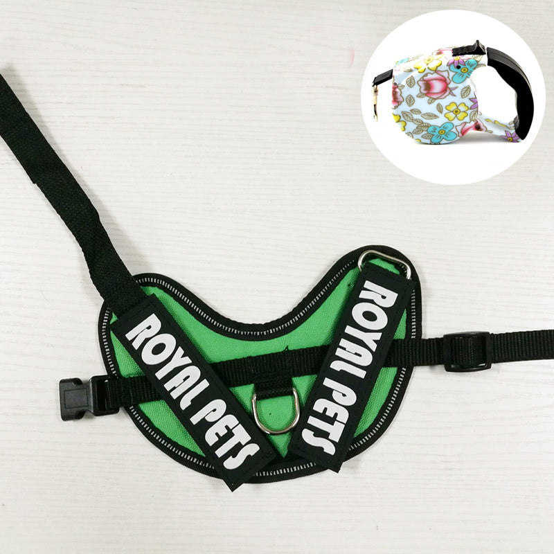 HKM-265747 Reflective Waterproof Rabbit Traction Rope Vest with Stainless Steel Pull Ring
