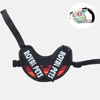 HKM-265747 Reflective Waterproof Rabbit Traction Rope Vest with Stainless Steel Pull Ring
