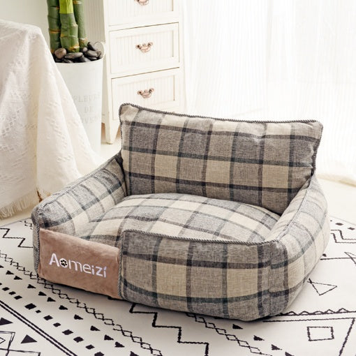 HKM-266003 Classic Dog Mat - Biting Resistant Pet Bed for Winter with Removable Washable Cover