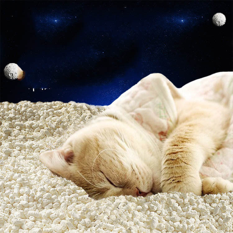 HKM-266003 Space Puffed Sand Tofu Cat Litter For Cats