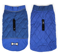 HKM-266259 Dog Double-Sided Waterproof Jacket - Adjustable Neck and Chest Fit, Perfect for All Breeds