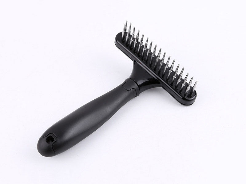 HKM-266323 Pet Open Knot Comb for Dogs - Stainless Steel Hair Removal Brush, 16x12cm, Tangle & Knot Removal Tool
