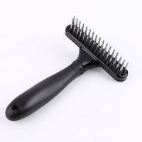 HKM-266323 Pet Open Knot Comb for Dogs - Stainless Steel Hair Removal Brush, 16x12cm, Tangle & Knot Removal Tool