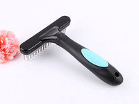 HKM-266323 Pet Open Knot Comb for Dogs - Stainless Steel Hair Removal Brush, 16x12cm, Tangle & Knot Removal Tool