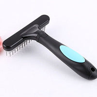 HKM-266323 Pet Open Knot Comb for Dogs - Stainless Steel Hair Removal Brush, 16x12cm, Tangle & Knot Removal Tool