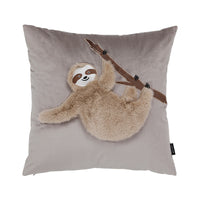 HKM-266451 Cute Plush Fur Cushion Cover - Cartoon Sloth and Sheep Design for Children, Soft and Cozy Pillowcase - 45x45cm, 35x50cm, 50cm Diameter Options