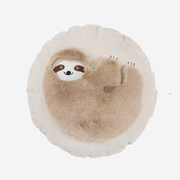 HKM-266451 Cute Plush Fur Cushion Cover - Cartoon Sloth and Sheep Design for Children, Soft and Cozy Pillowcase - 45x45cm, 35x50cm, 50cm Diameter Options