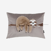 HKM-266451 Cute Plush Fur Cushion Cover - Cartoon Sloth and Sheep Design for Children, Soft and Cozy Pillowcase - 45x45cm, 35x50cm, 50cm Diameter Options