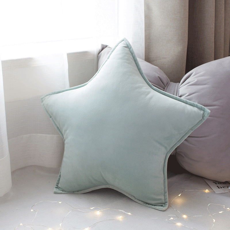 HKM-266515 Cute Solid Color Car Cushion - Pink, Blue, Gray, Lake Water Green - 50x50cm with PP Cotton Filling