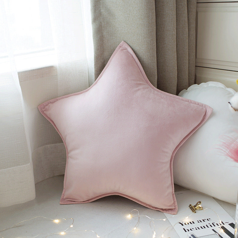 HKM-266515 Cute Solid Color Car Cushion - Pink, Blue, Gray, Lake Water Green - 50x50cm with PP Cotton Filling