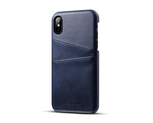 HKM-266643 Leather Business Phone Case for iPhone and Samsung - Protective Back Cover