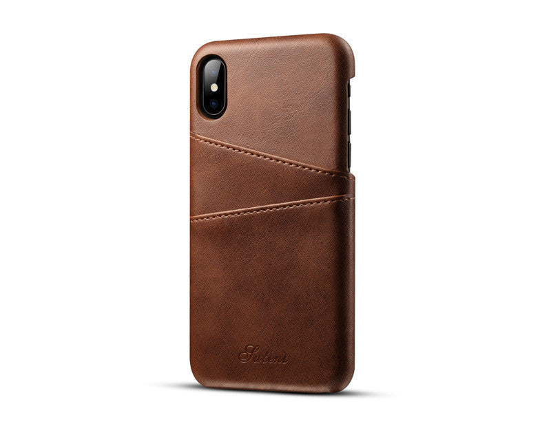 HKM-266643 Leather Business Phone Case for iPhone and Samsung - Protective Back Cover