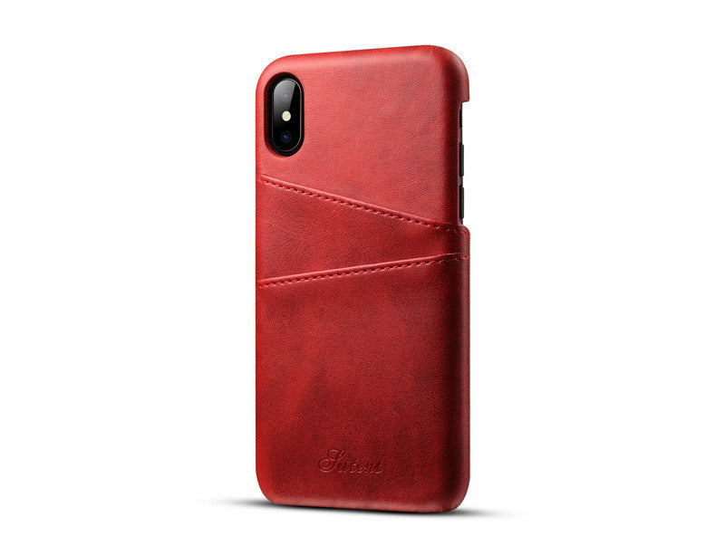 HKM-266643 Leather Business Phone Case for iPhone and Samsung - Protective Back Cover