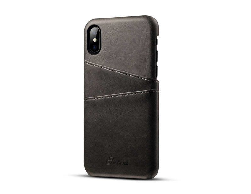 HKM-266643 Leather Business Phone Case for iPhone and Samsung - Protective Back Cover