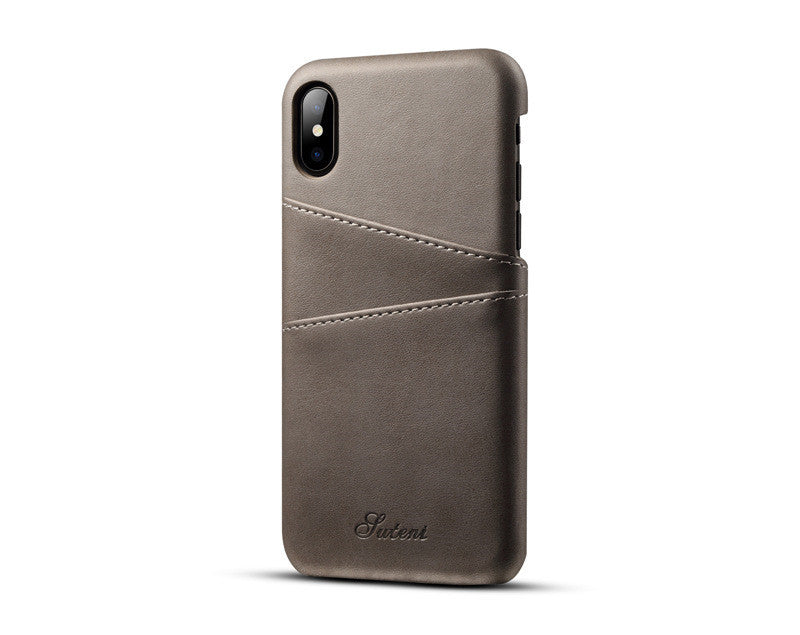 HKM-266643 Leather Business Phone Case for iPhone and Samsung - Protective Back Cover