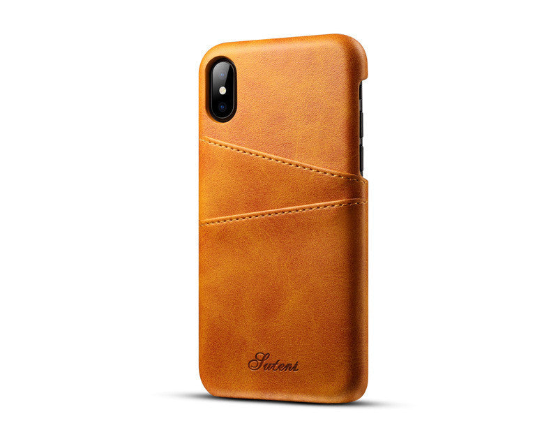 HKM-266643 Leather Business Phone Case for iPhone and Samsung - Protective Back Cover