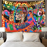 HKM-266707 Geometric Map Printed Polyester Beach Towel and Sitting Blanket - Multiple Sizes Available