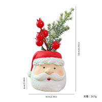 HKM-266835 Resin Christmas Ornaments - Santa Claus, Snowman, Bear & Faceless Old Man Decorations