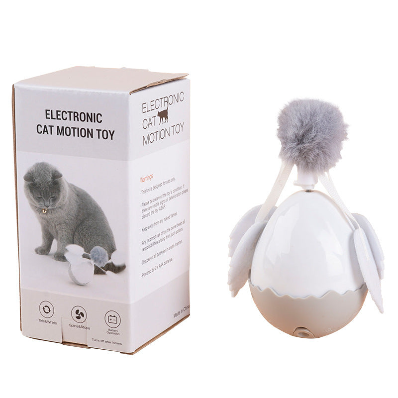 HKM-267155 Electric Cat Teasing Ball Cute Pet Electric Tumbler Ball Toy Cat Self-Hi Relieving Stuffy Toy Smart Cat Toy