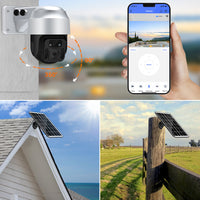 HKM-267219 1080P Solar Powered Wireless Dome Surveillance Camera with Night Vision and 3.6mm Lens