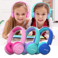 HKM-267283 Folding Children's Headset with Bluetooth 5.0, Voice Control, and Adjustable Volume, 15m Range