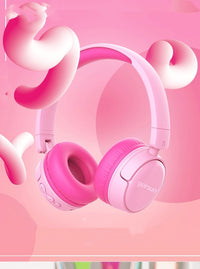 HKM-267283 Folding Children's Headset with Bluetooth 5.0, Voice Control, and Adjustable Volume, 15m Range