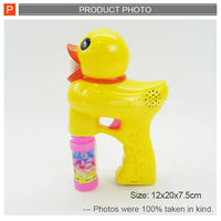 HKM-267347 Cartoon Duck Bubble Blower Toy for Kids Ages 2-7, Fun ABS Plastic Design