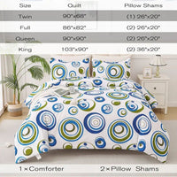 HKM-267347 Urban Aura 3-Piece Quilt Set - Soft, Stylish Bedding for Any Bedroom