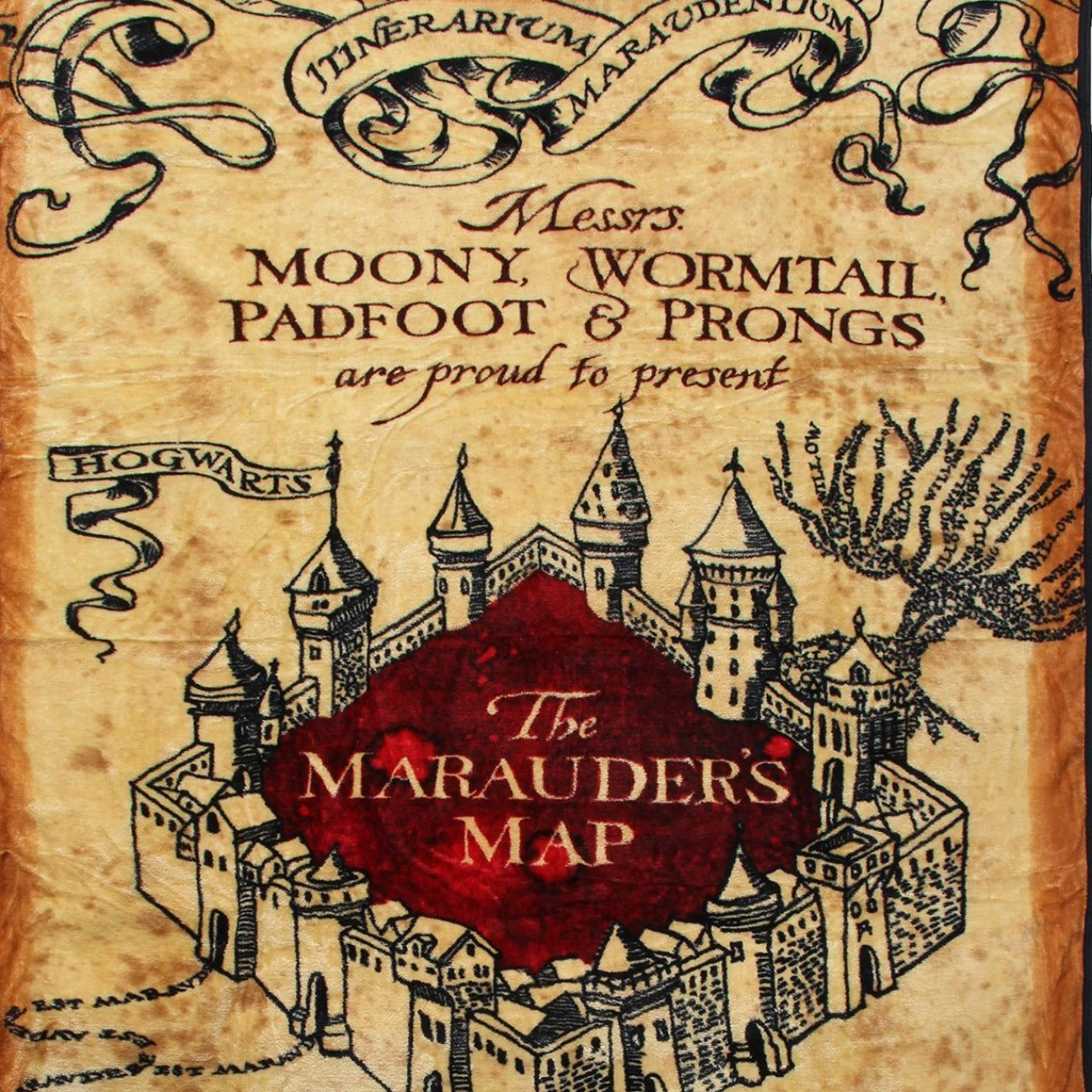 HKM-267539 Soft Polyester Fiber Velvet Map Blanket - Multiple Sizes Available
