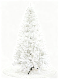 HKM-267667 Slim Artificial Christmas Tree in White - Available in 150cm, 180cm, and 210cm Sizes