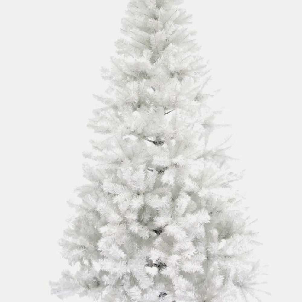 HKM-267667 Slim Artificial Christmas Tree in White - Available in 150cm, 180cm, and 210cm Sizes