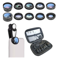 HKM-267923 10-in-1 Fisheye Lens Set with HD Glass and Aluminum-Magnesium Alloy Design for Mobile Phones