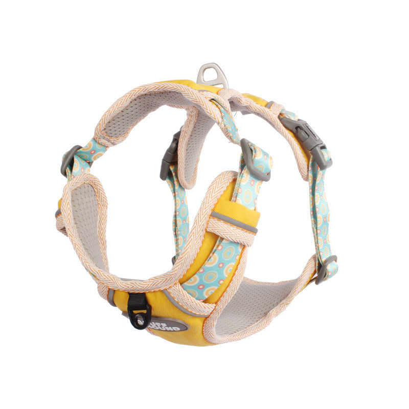 HKM-268051 Durable Adjustable Chest Strap Traction Rope Dog Chain in Multiple Colors