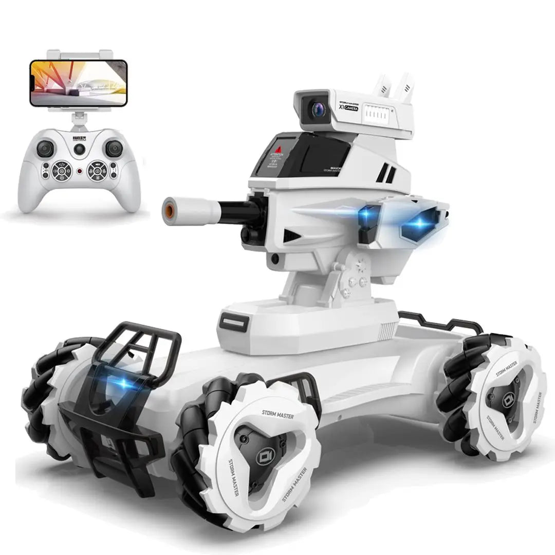 HKM-268115 Intelligent Remote Control Water Bomb Tank Car Toy with Camera for Kids