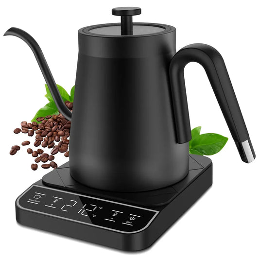 KTX-268307 Smart Gooseneck Electric Kettle for Precision Brewing - Mini Coffee and Tea Water Boiler