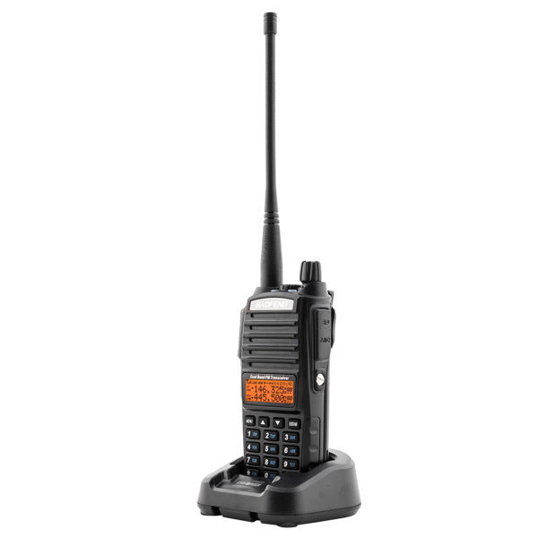 HKM-268371 Dual Band 5W Handheld Two Way Radio Walkie Talkie with 2000mAh Battery and Built-in Flashlight