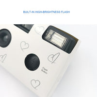 HKM-268435 Children's Disposable Film Camera with Manual Operation and 3x Optical Zoom - White