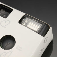 HKM-268435 Children's Disposable Film Camera with Manual Operation and 3x Optical Zoom - White