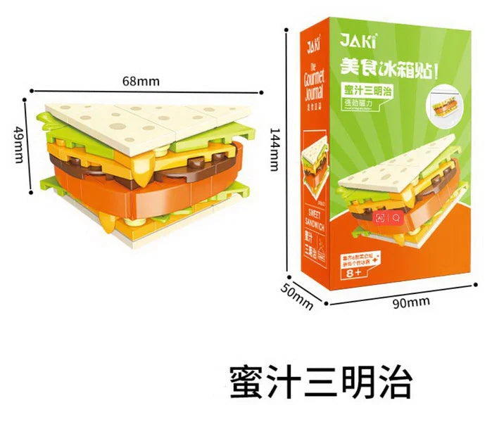 Multistyle Decorative Christmas Food Brick Building Block Toy Set for Ages 2 and Up