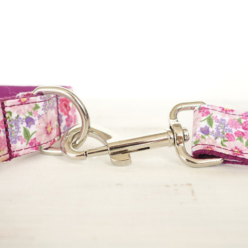 HKM-268563 Purple Flower Fairy Bow Tie Pet Rope Set - Adjustable Sizes XS to XL