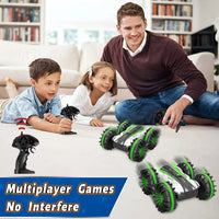 HKM-268691 Amphibious Remote Control Stunt Car - 2.4GHz Double-Sided Climbing Vehicle for Indoor and Outdoor Fun